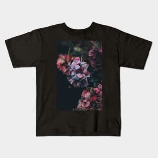 Red And Blue Hydrangea Flowers - Nature Inspired Kids T-Shirt